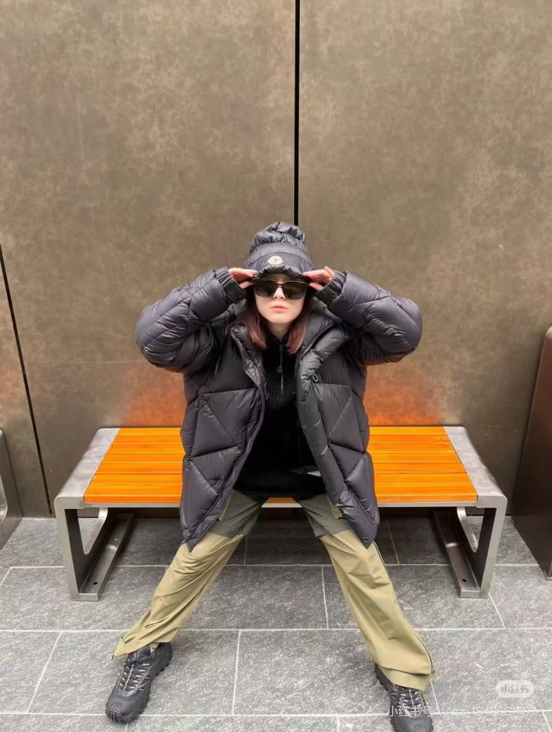 Black Puffer Down Jacket - Oversized Fit view
