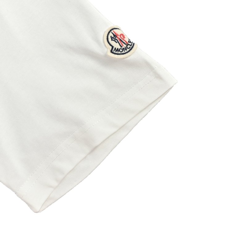 Moncler Logo Crew Neck T-Shirt White view