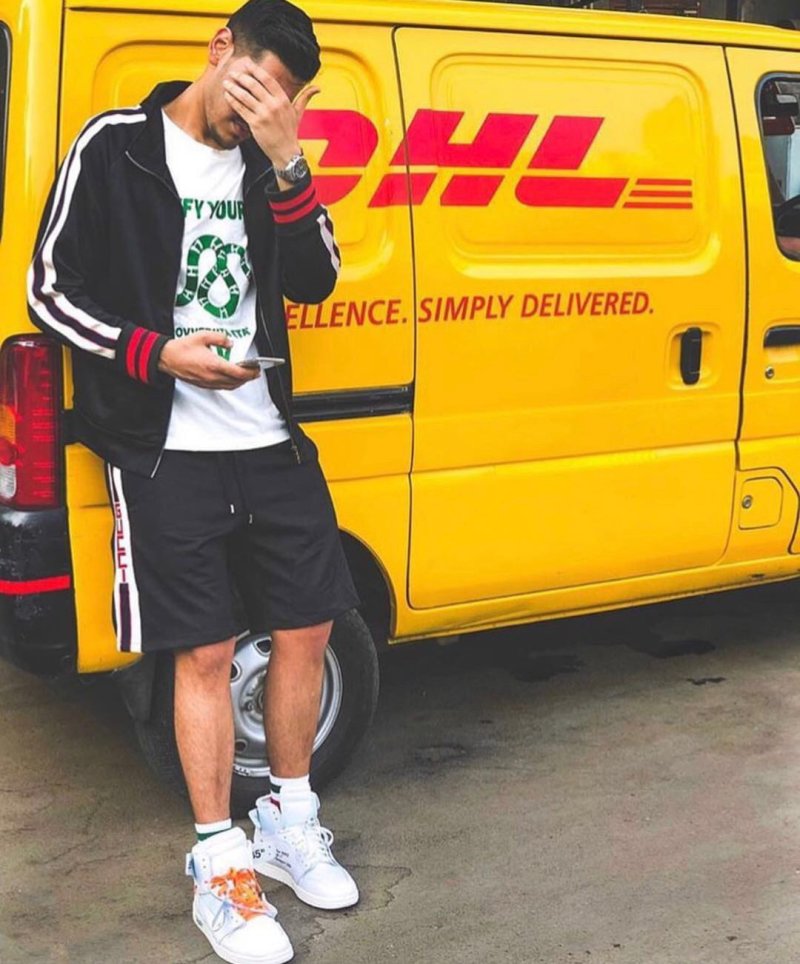 Adidas Black Shorts with White Stripe