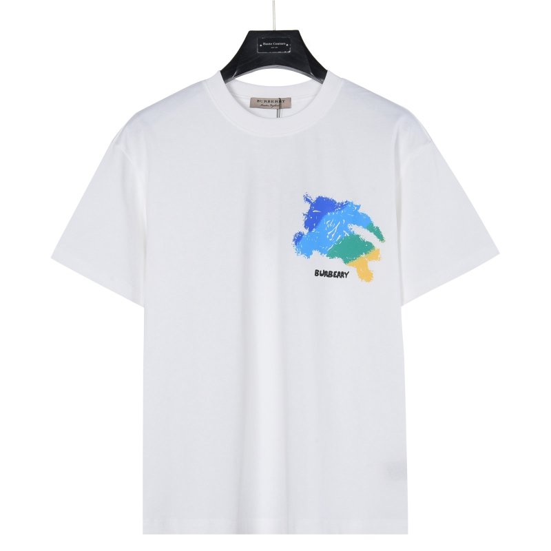 Burberry Colorblock Map White T-Shirt view