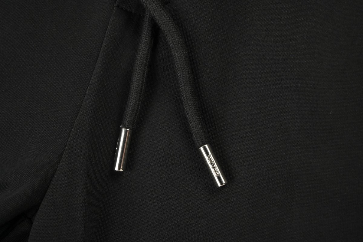 Black Drawstring Tapered Trousers view