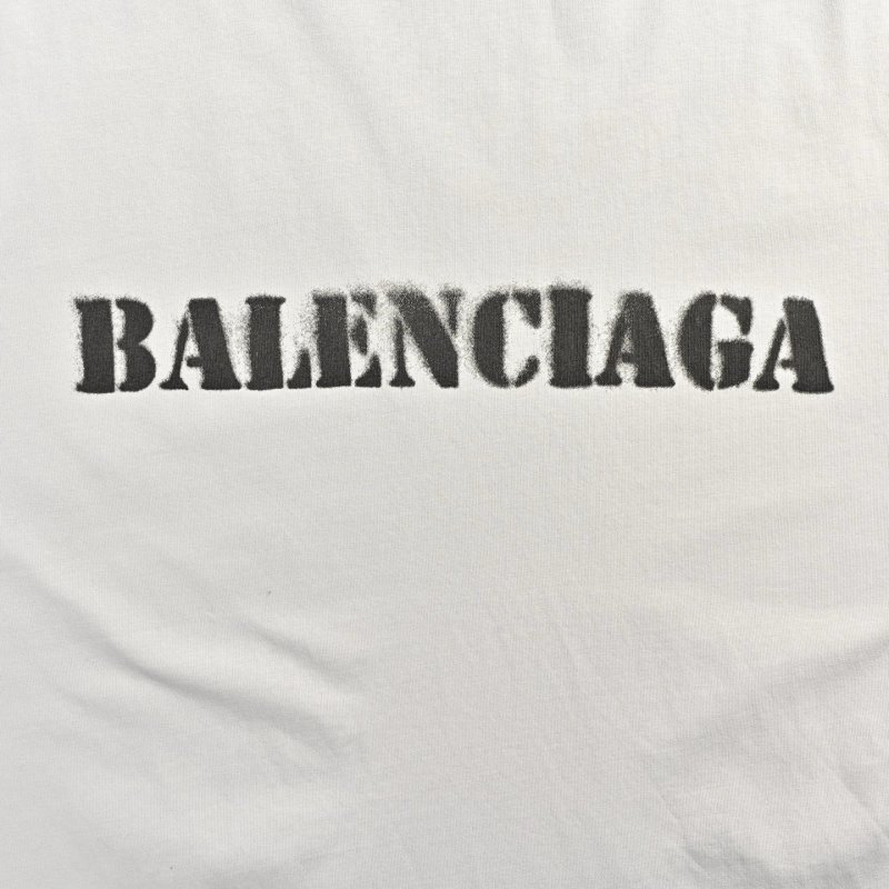 Balenciaga White Logo T-Shirt view