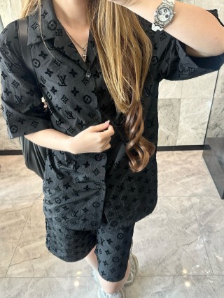 Louis Vuitton Monogram Black T-Shirt Dress view 2