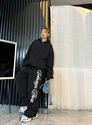 Chrome Hearts Black Logo Bomber Jacket view 2