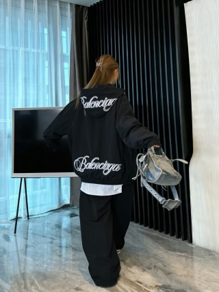 Chrome Hearts Black Logo Bomber Jacket view 3