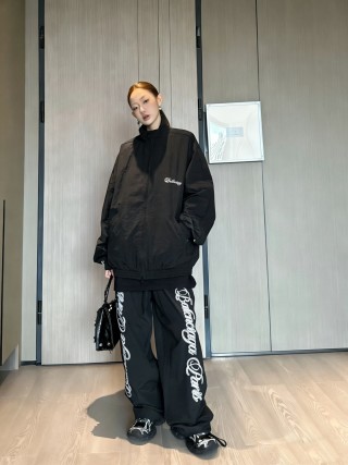 Chrome Hearts Black Logo Bomber Jacket view 6