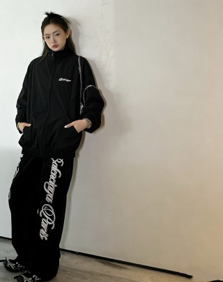 Chrome Hearts Black Logo Bomber Jacket view 8