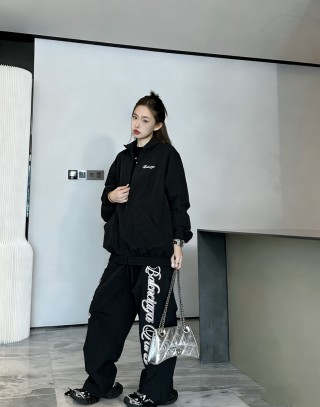 Chrome Hearts Black Logo Bomber Jacket view 9