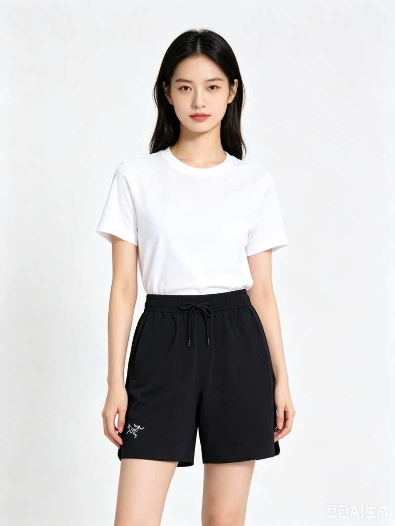 Arc'teryx Black Nylon Drawstring Shorts