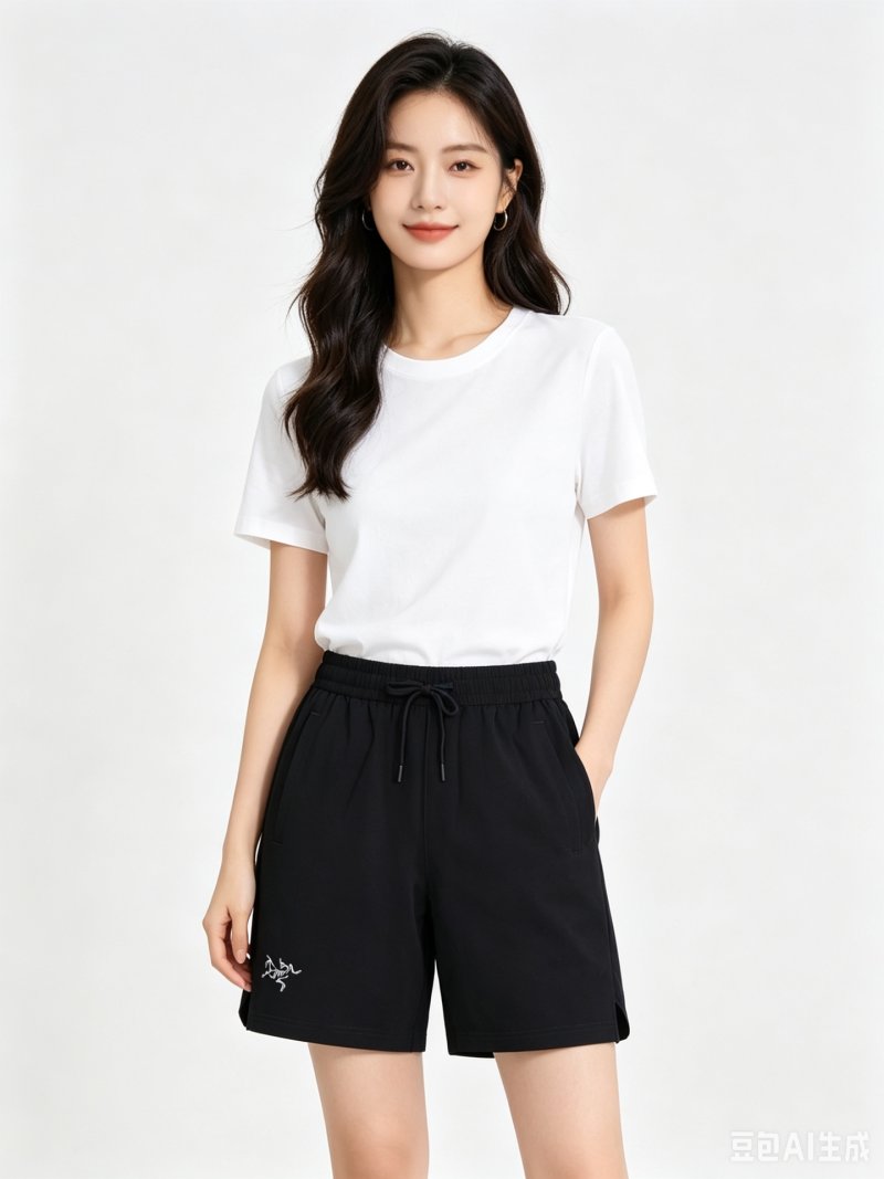 Arc'teryx Black Nylon Drawstring Shorts view