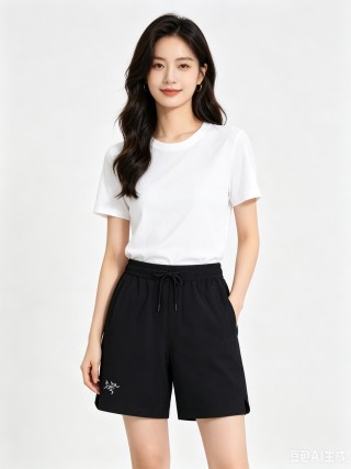 Arc'teryx Black Nylon Drawstring Shorts view 2