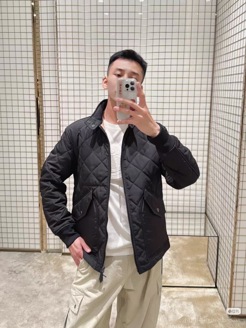 Black Quilted Puffer Jacket