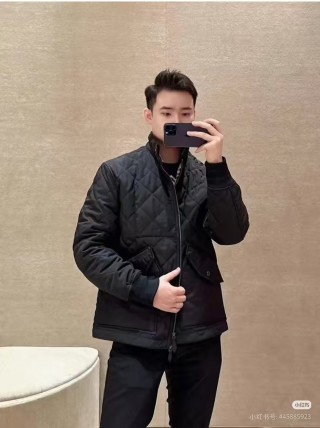 Black Quilted Puffer Jacket view 4