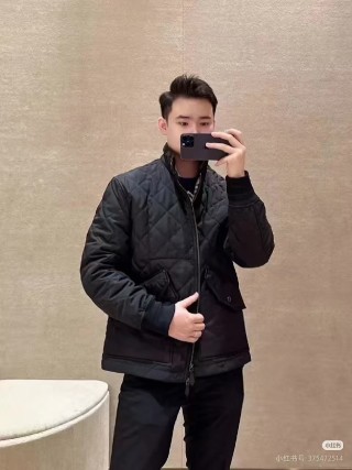 Black Quilted Puffer Jacket view 6