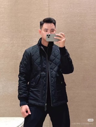 Black Quilted Puffer Jacket view 9