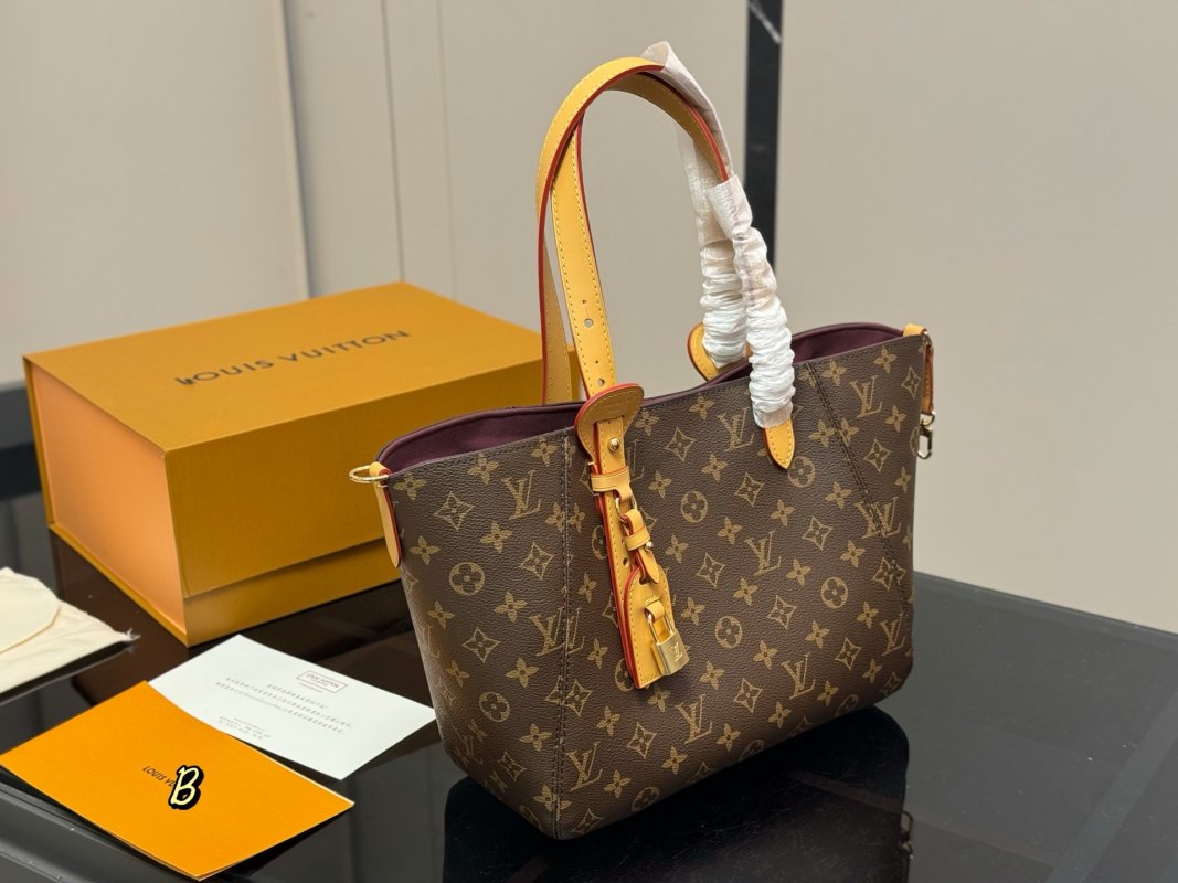 Louis Vuitton Monogram Canvas Shoulder Bag - Brown view