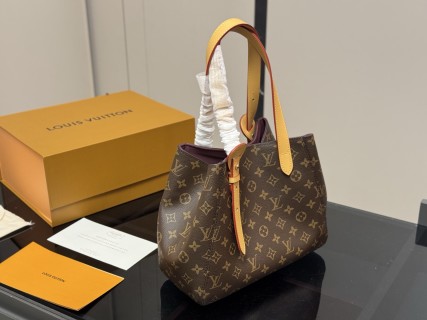 Louis Vuitton Monogram Canvas Shoulder Bag - Brown view 8