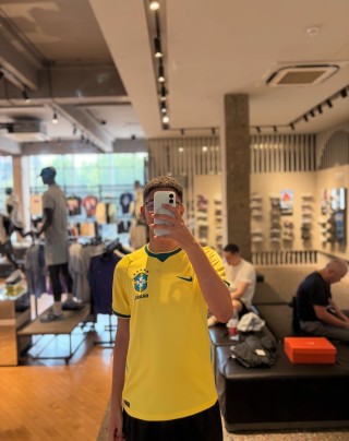 Nike Brasil Yellow Football Jersey view 2