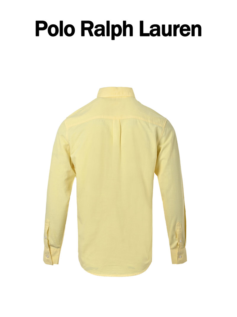 Ralph Lauren Pale Yellow Oxford Button-Up Shirt view