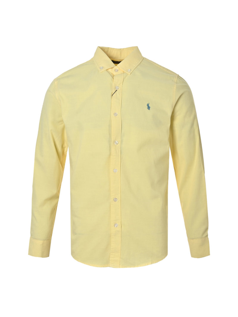 Ralph Lauren Pale Yellow Oxford Button-Up Shirt view