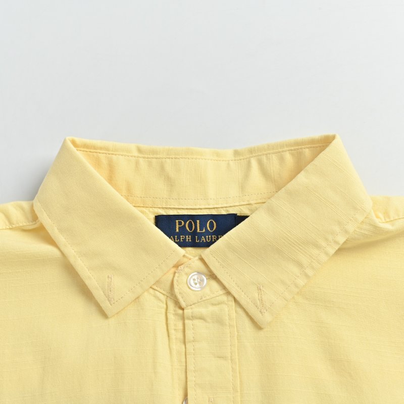 Ralph Lauren Pale Yellow Oxford Button-Up Shirt view
