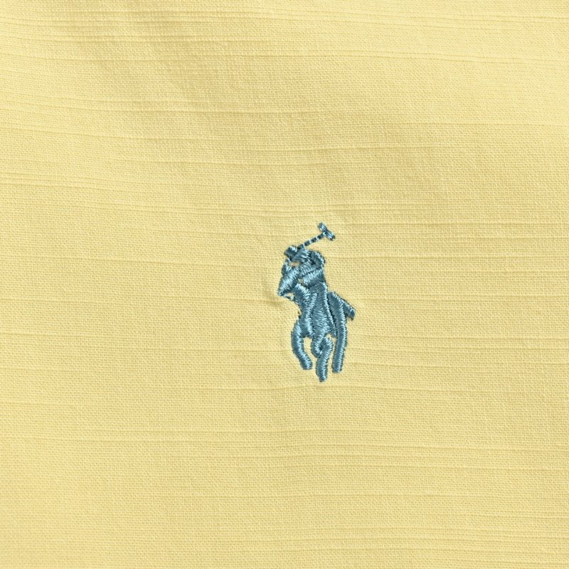 Ralph Lauren Pale Yellow Oxford Button-Up Shirt view