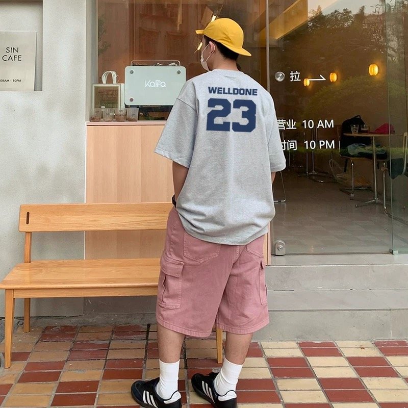 Welldone 23 Gray Oversized T-Shirt