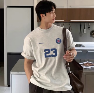 Welldone 23 Gray Oversized T-Shirt view 2