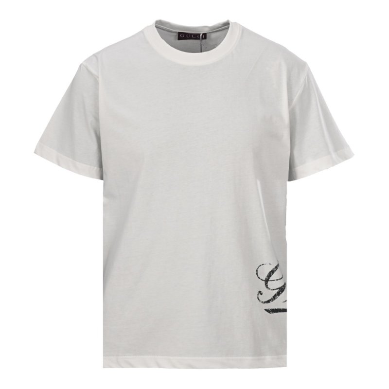 Gucci White Script Logo Short Sleeve T-Shirt view