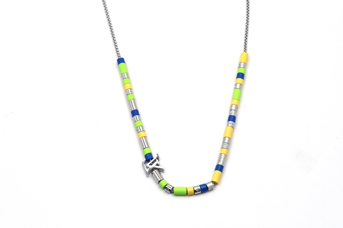 LV Sunrise Beaded Chain Necklace - Multicolor