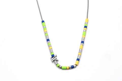 LV Sunrise Beaded Chain Necklace - Multicolor