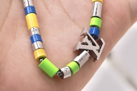 LV Sunrise Beaded Chain Necklace - Multicolor view 2