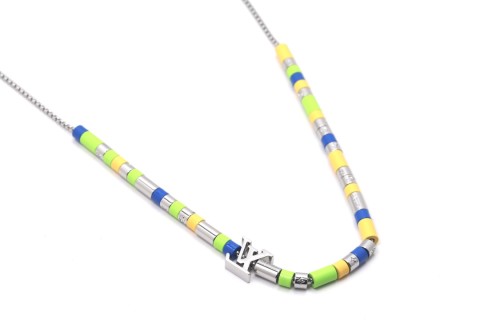 LV Sunrise Beaded Chain Necklace - Multicolor view 3