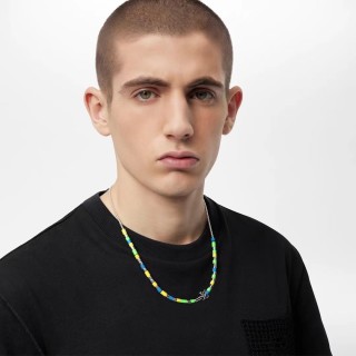 LV Sunrise Beaded Chain Necklace - Multicolor view 8