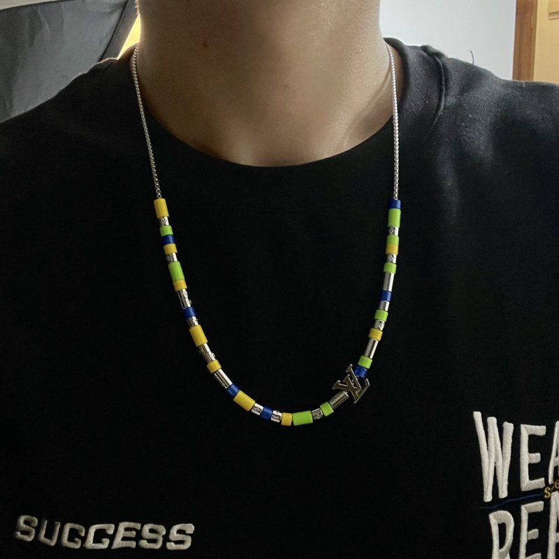 LV Sunrise Beaded Chain Necklace - Multicolor view