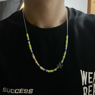 LV Sunrise Beaded Chain Necklace - Multicolor view 9