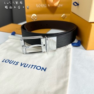 Louis Vuitton Epi Leather Belt - Black with Silver Buckle