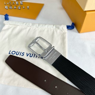 Louis Vuitton Epi Leather Belt - Black with Silver Buckle view 2