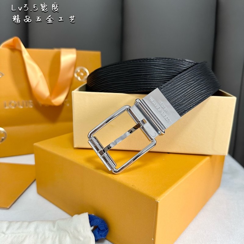 Louis Vuitton Epi Leather Belt - Black with Silver Buckle view