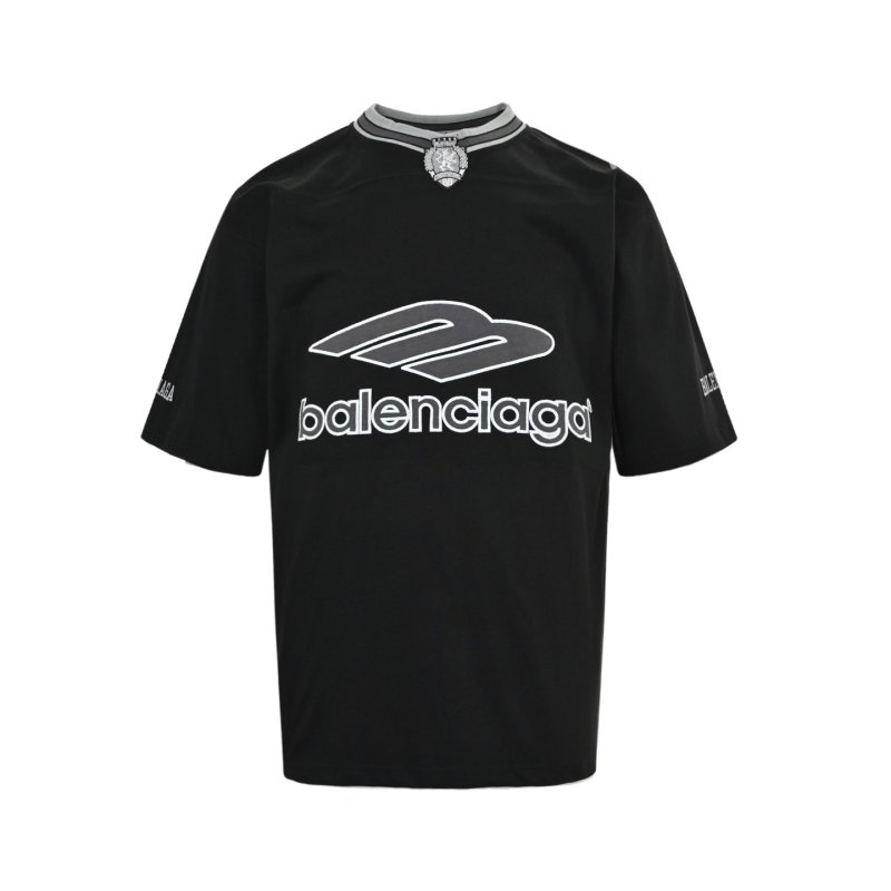 Balenciaga Black Logo Print Short Sleeve T-Shirt view