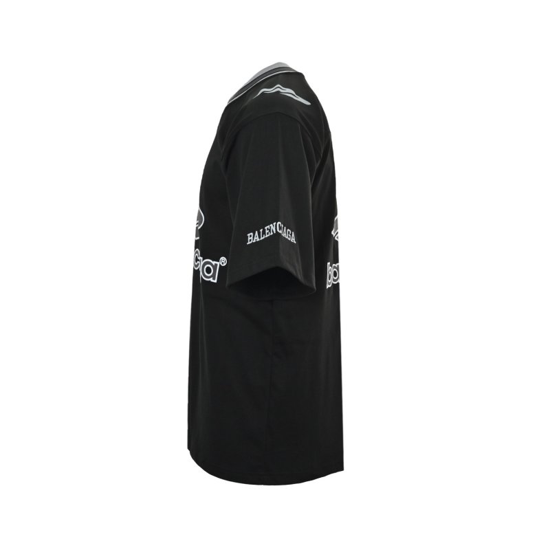 Balenciaga Black Logo Print Short Sleeve T-Shirt view