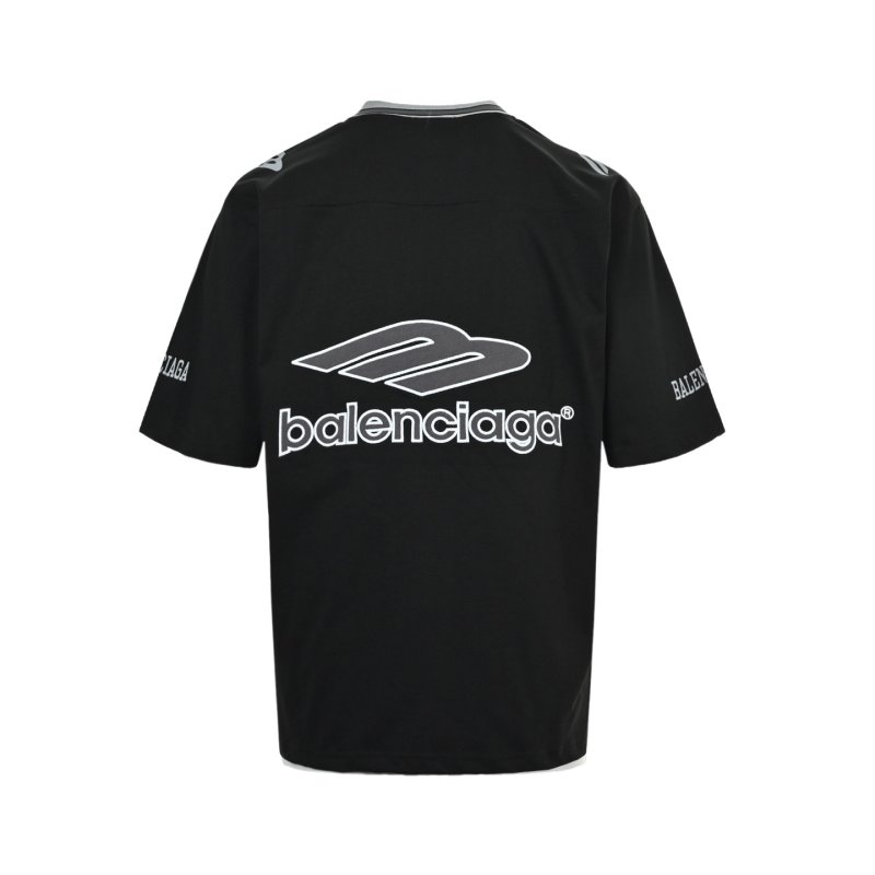 Balenciaga Black Logo Print Short Sleeve T-Shirt view