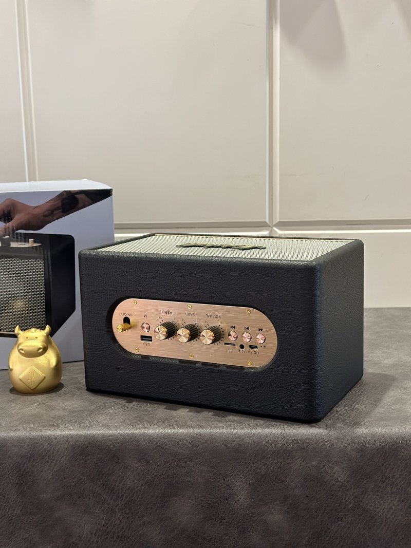 Marshall Acton III Bluetooth Speaker Black & Gold view