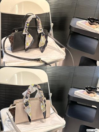 Louis Vuitton Epi Leather Tote with Scarf Black