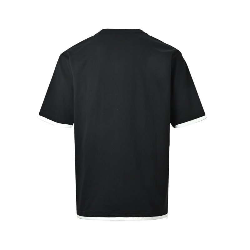 Essentials Black T-Shirt with Contrast Trim view