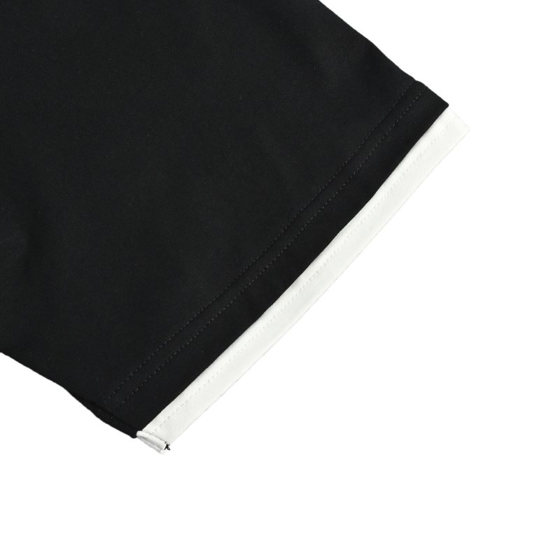 Essentials Black T-Shirt with Contrast Trim view