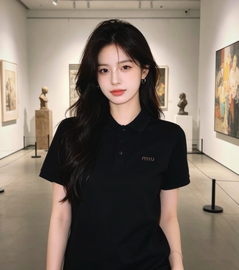 Miu Miu Black Short Sleeve Polo Shirt