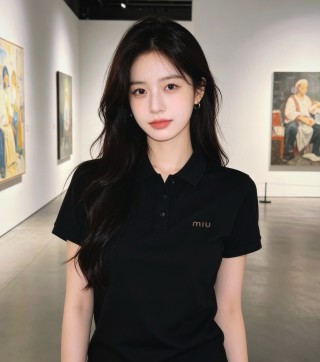 Miu Miu Black Short Sleeve Polo Shirt view 2