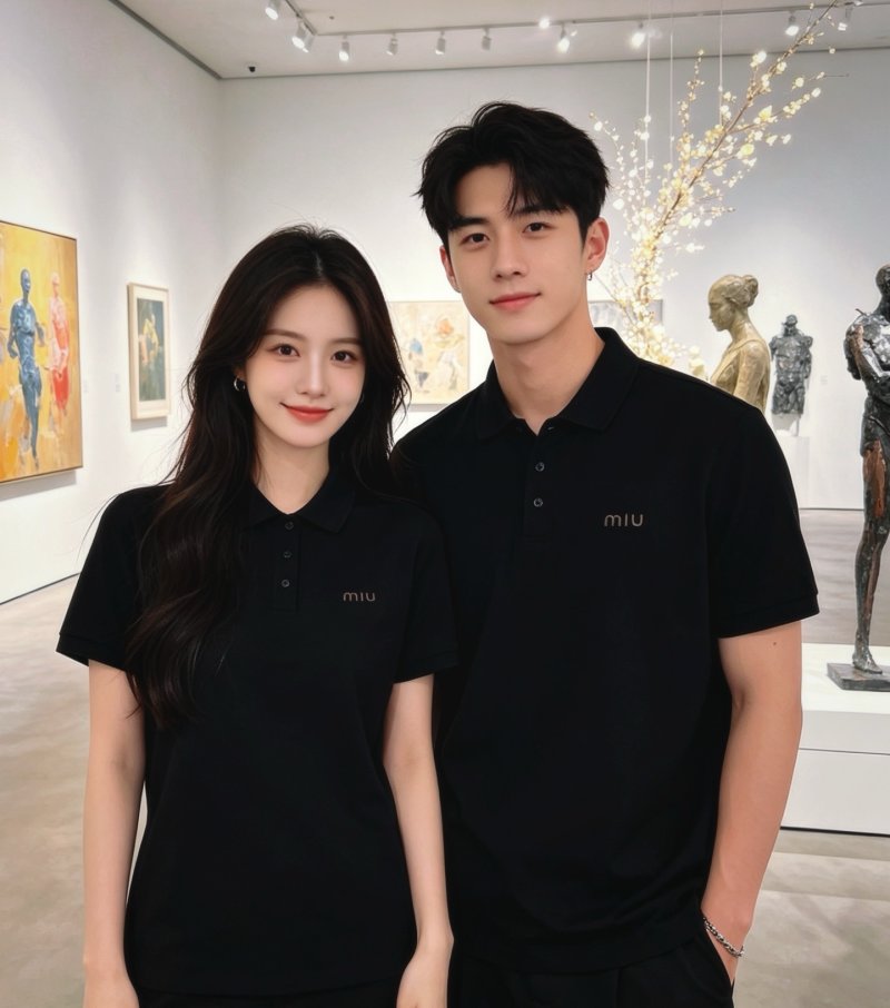Miu Miu Black Short Sleeve Polo Shirt view
