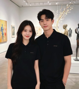Miu Miu Black Short Sleeve Polo Shirt view 8